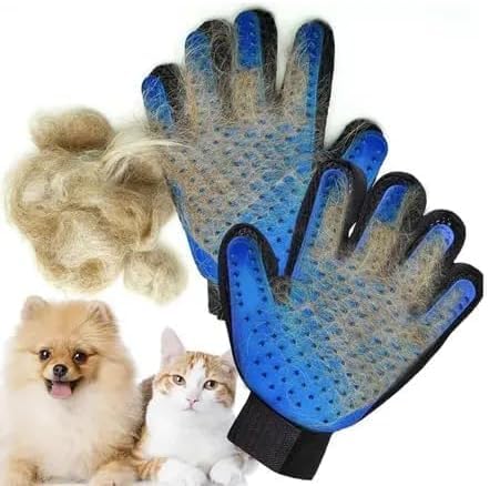 Luva Pet Escova Magnética para Remoção de Pelos de Cães e Gatos - Tecnologia Nano para Conforto e Ef