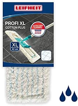 Leifheit Profi XL Mop Replacement Wiper Cover Micro Duo, Micro fibre mix for effective cleaning across all floor types, Fits all Leifheit Profi Mops, 42 cm width