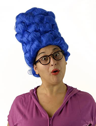 Marge Blue, Curly Beehive Costume Wig