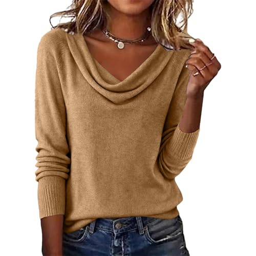 Women Cowl Neck Sweater, Cowl Neck Sweater for Women Cashmere