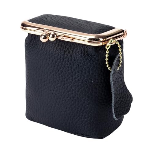 Jazuaiao Joyero pequeño retro con textura de piel, perfecto para collares, monedas, pintalabios, accesorios, organizadores de joyas de cuero vintage