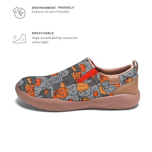 Kids Shoes Boys Girls Slip On Loafers Cartoon Comfort Lightweight Soft Sole Anti-Slip Sneakers Art Painted Walking Travel Shoes3