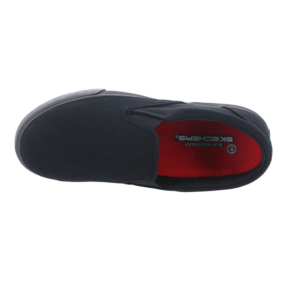 Skechers Work Delvee SR-108040 Women's Slip On, 10 B(M) US, Black