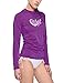 Produktbild BALEAF Damen Langarm Schwimmshirt Surf Top Rashguard Sonnenschutz UV-Schutz (UPF) 50+ Lila XS MEHRWEG