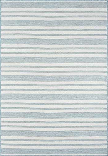 Tapete Abani 4' x 6' diseño a rayas horizontal miniatura 3