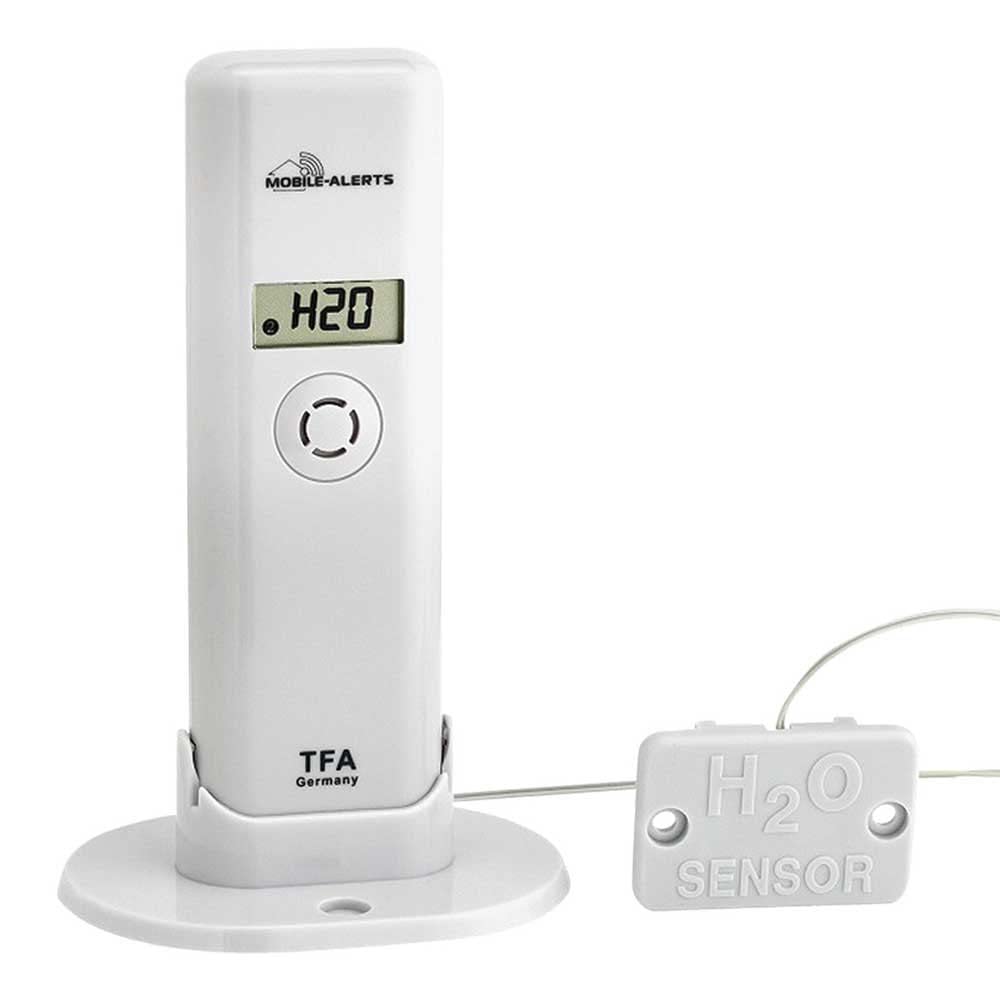 TFA 30.3305.02 - Termometro igrometro con rilevatore d'Acqua per WeatherHub (Bianco)