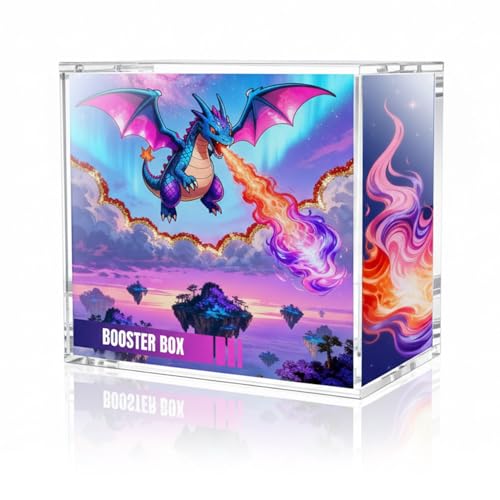 Wigearss Acryl Case Magnetisch Schutzhülle Schutzbox für Pokemon Booster Box