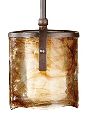 Murray Feiss P1230RBZ One Light Mini Pendant, 1, Roman Bronze