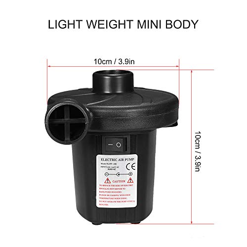 Cucudy Enchimento rápido portátil da bomba de acampamento elétrica do colchão de ar da bomba infláve