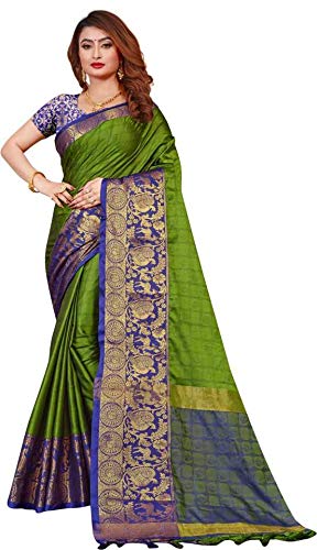 VelmitaBanarasi Cotton Silk Saree