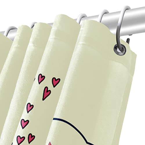 Rideau de douche Girafe 183 cm textile imperméable lavable design