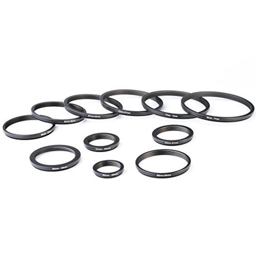 K&F Concept SKU0801 11 Pieces Metal Step Down Filter Adapter Rings Set, For Large Size Lens Add Small Size Filter 67-62Mm 72-67Mm 77-72Mm 82-77Mm For Camera Lens thumb #5