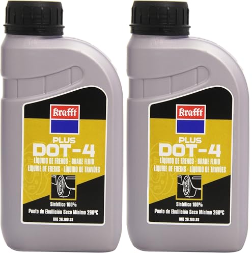 Krafft - Liquido Frenos Dot-4 Plus 500ml (Paquete de 2)