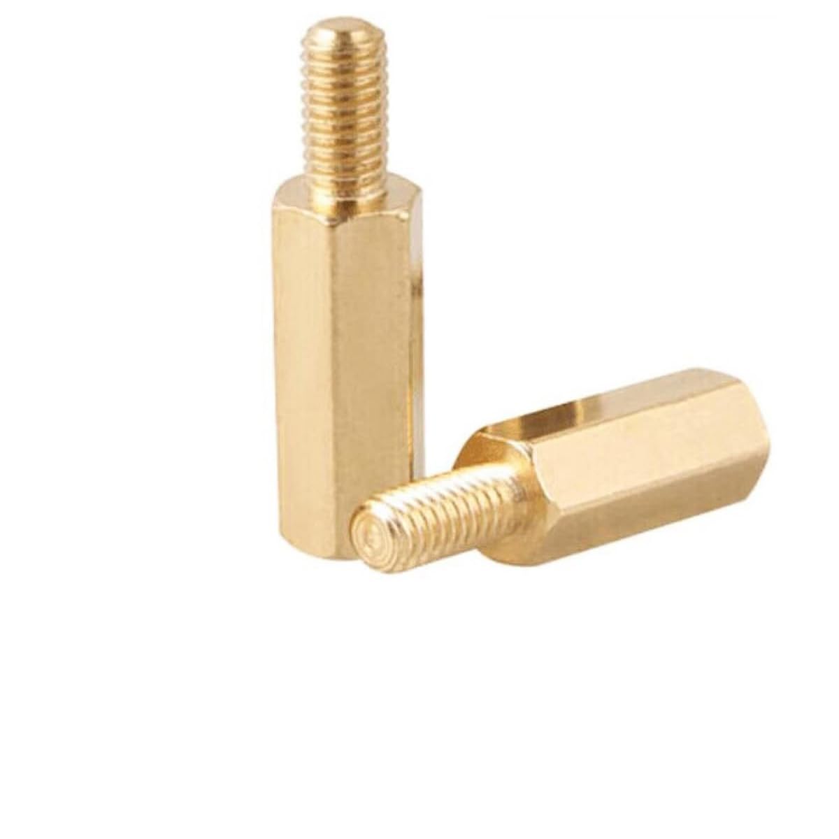 25-Pack M4 Brass Hex Standoff Screws – 12mm + 6mm Male-Female Thread For PCB & Drone Mounting