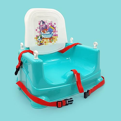 Image of NHR Foldable 4 in 1 Baby Feeding Chair, Baby High Chair, Car Seat with 3 Level Table Adjustment (Sea Green)