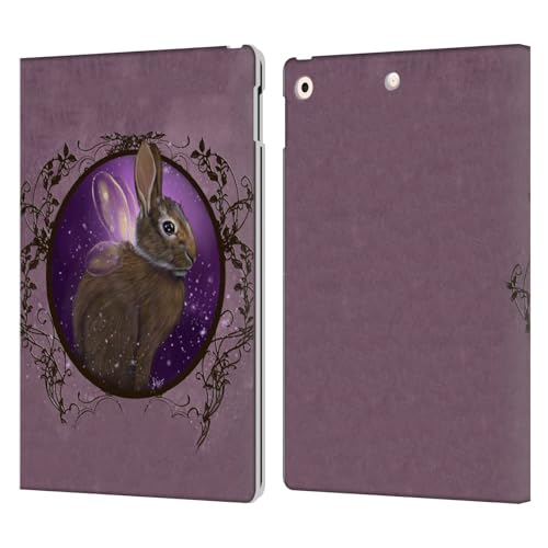 Étui portefeuille en cuir iPad 10.2 Ash Evans Rabbit housse protection