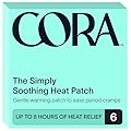 Cora Heat Relief Patch Soothe Cramps for up to 8 Hours with Heat from Activated Carbon | Adheres to Your Clothes to Ease Cramps Exactly Where You Need it (Pack of 1)