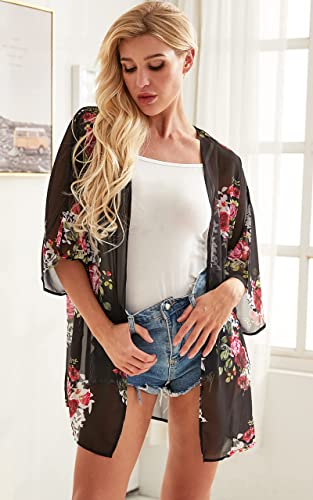 Kimono décontracté femme florynova coupe ample dissimulant les formes