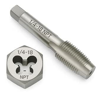 Yamesh Set di Maschi e Matrici 1/4"-18 NPT