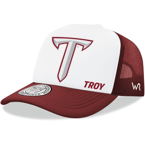 BH Fashion Company Troy University Trojans TU Trucker Mesh Snapback Jumbo Cap Cardinal