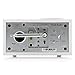 Tivoli Audio Model Three Bluetooth Clock Radio with USB (White/Silver)