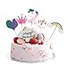 24 Pièces Décorations De Gâteau Licorne, Bâtons de Décoration de Cocktail, Dessus de Cupcake Arc-en-ciel, pour la Décoration de Cupcake, Décoration de Cocktail