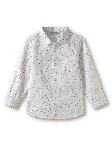 Image of Amazon Brand - Symbol Boys Regular Cotton All Over Printed Full Sleeve Shirt