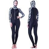 Wetsuit Full Suits for Women or Mens Modest Full Body Diving Suit & Breathable Sports Skins for Runn