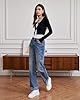 UPNET Womens High Waisted Jeans Stretchy Straight ... #4