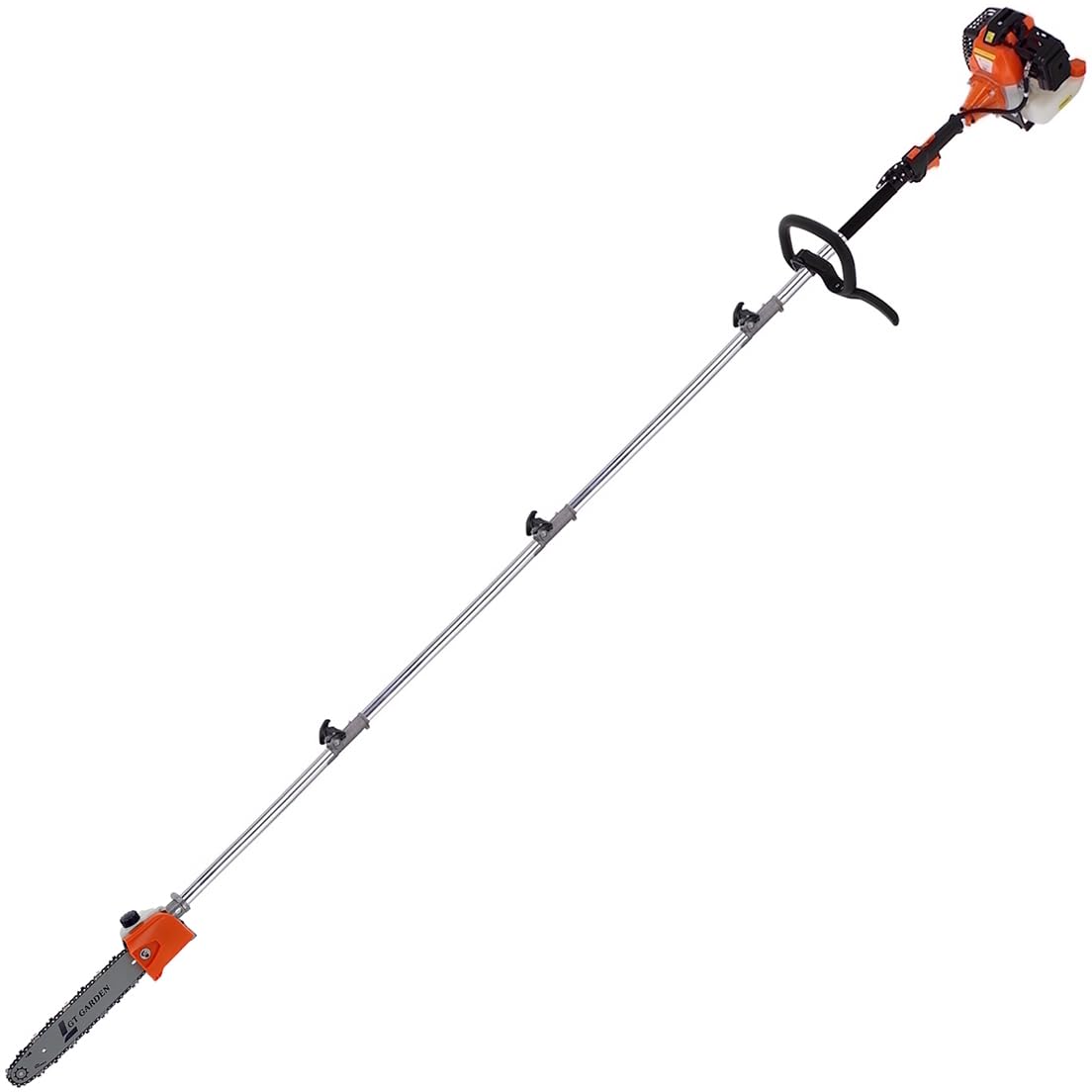 GT GARDEN Élagueuse thermique sur perche, 52 cm3, 3 CV, longueur 4.15 mètres