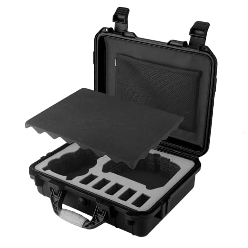 INNVO DJI Mini 5 Pro/Lito 1 Fly More�R���{�p�h���n�[�h�P�[�X | DJI RC2 RC-N3�ɓK���A�o�b�e���[6���[�\�A�V�����_�[�X�g���b�v�t���A�W���b�V���|�P�b�g�A���b�N�\�A�����\��EVA�t�H�[��