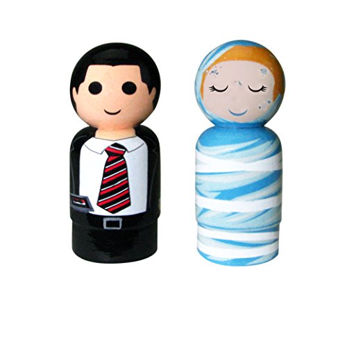 Bif Bang Pow! Twin Peaks Agent Dale Cooper & Laura Palmer Pin Mate Wooden Figure (Set of 2)