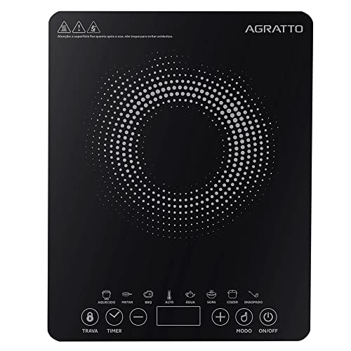 AGRATTO COOKTOP INDUCAO ACKI01I-01 PRETO 1 BOCA 1200W 127V