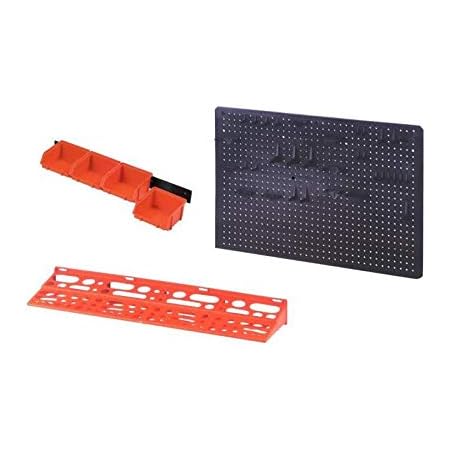 Pannello Portautensili Con Mensola - 6 Contenitori E 19 Ganci, In Polipropilene, Dimensioni 40x65cm - Foto 7