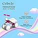 Cubuly Pink Baby Balance Bike for 1-3 Year Old Boy Girl Gifts, 12-36 Month Toddler Balance Bike, No Pedal Soft Seat First Ride on Toys for Toddler 1-3- Easy to Assemble- Video Guide Included