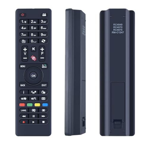 WKOLF Nuevo RC4875 Mando a distancia universal de repuesto para Tucson Continental Edison Techwood Listo Clayton AYA Grandin Hyundai Technika Telefunken Edenwood Digihome Oceanic CELCUS Bush Oki