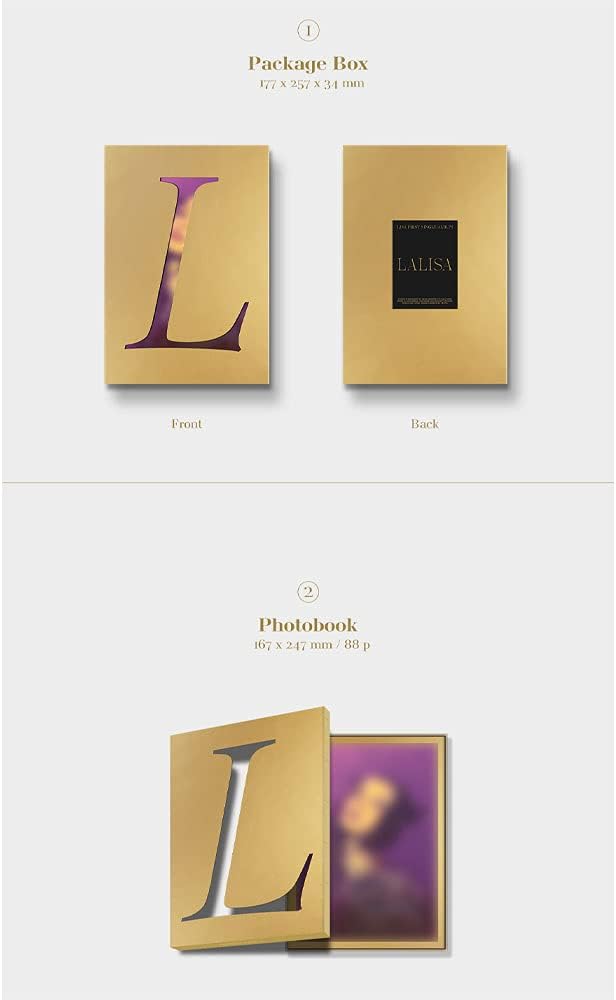 LALISA LISA First Single Album (GOLD VER.)