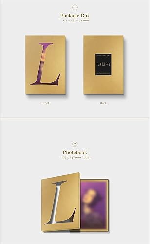 Miniatura 3 de LALISA LISA Primer álbum sencillo (GOLD VER.)