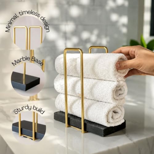 Image of MASON HOME Imperial Napkin Holder Black & Gold - 1pc - L 25.4 inch x B 17.8 inch x H 7.6 inch | Bathroom - Kitchen - Bedroom - Washbasin | Towel - Kitchen Roll - Paper Towel | Home Decor | Organizer | Stand