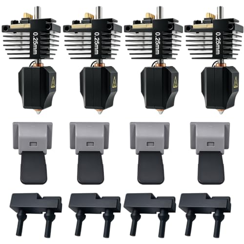 4-Pack 0.25mm Creator 5 Nozzle for Flashforge Creator 5 Pro Hotend, Quick-Swap Hardened Steel Extruder, 320°C High-Temp,