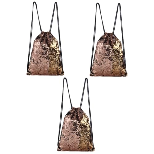 Tenue de plage à paillettes femme pour briller en voyage et festivals - Style doré 3 pièces