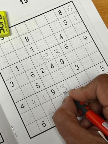 Sudoku Puzzle Book, 21 x 15 cm, Step from Easy to Medium to Difficult with Solutions, Suitable for Ages 7 to 77 Years