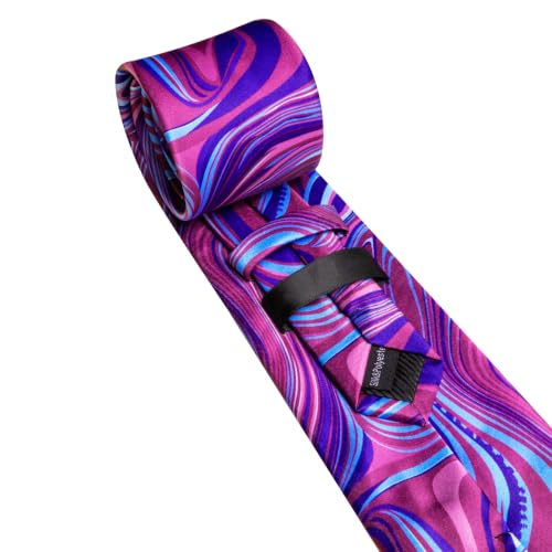 Image of Barry.Wang Designer Mens Tie Sets Silk Necktie Pocket Square Cufflinks