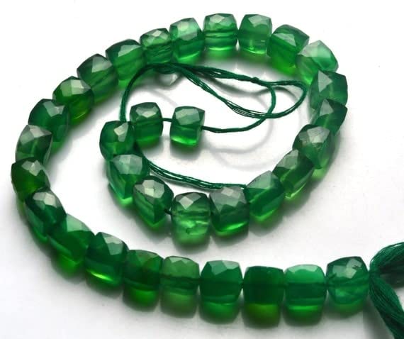Perles onyx vert naturel LKBEADS idéal pour fabriquer cadeau unique - 3