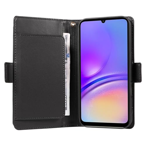 Étui portefeuille pour Samsung Galaxy A06 5G protégeant l'écran des rayures