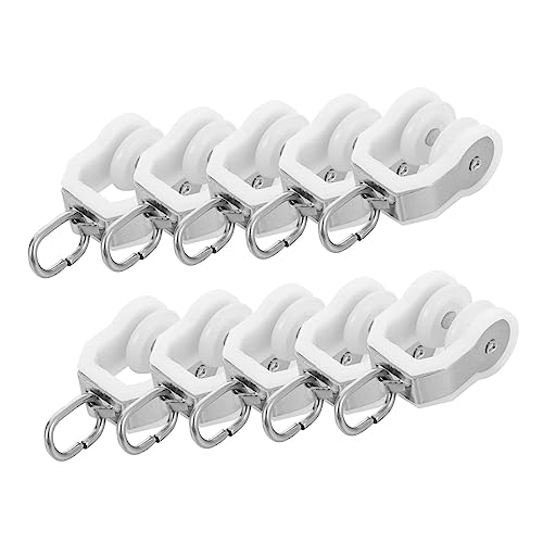 STOBAZA Rodillos Deslizantes para Riel De Cortina 10 Unidades De Aleación y Plástico Resistentes Corrosión Silenciosos para Cortinas De Techo y Ventanas