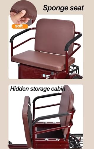 Triciclo para Adultos con Asiento de Espuma y Canasta miniatura 5