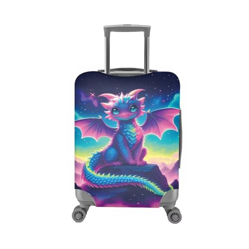 Image of Mumeson Cartoon Dinosaur Luggage Cover for Suicase Approved Protector Baggage Gear Dust Covers Protective Fits 18-32 Inch Luggage