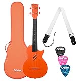 CASCHA HH 2289 Carbon Konzert Orange Ukulelenset