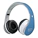 Kids Bluetooth Headphones, Wireless/Wired Foldable Adjustable Lightweight Headset with Mic, Noise Reduction Cancelling, for Phones Computer for Children/Boy / Girl/Teen / Family - Blue